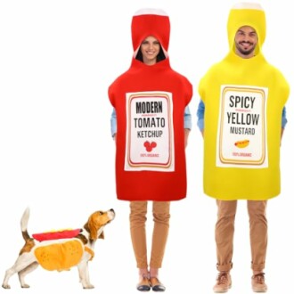 Ketchup and Mustard Costume Duo