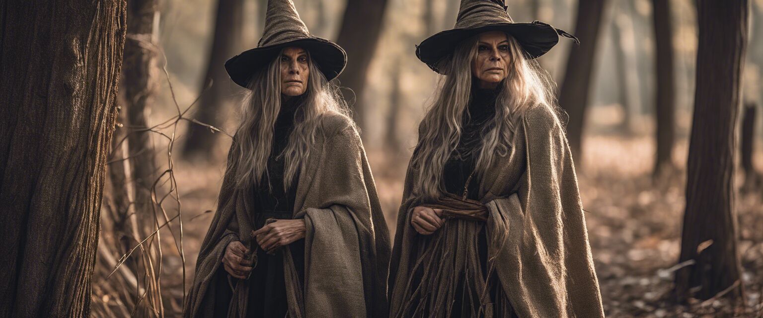 Natural fiber witch costume