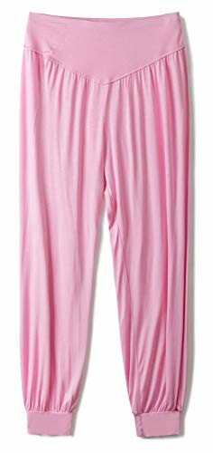 Pink satin pajama pants